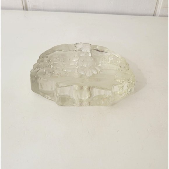 Walther Glas German Glass Candleholder with Pine Trees - Picture 3 of 7